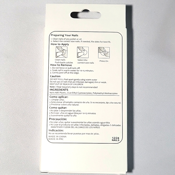 Ruby Red Drip - Press-on Nails - 24pcs - Picture 3 of 3